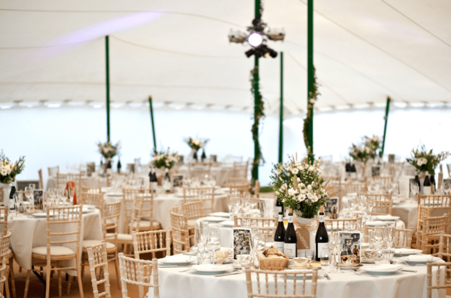 Location matériel de réception - tables de mariage